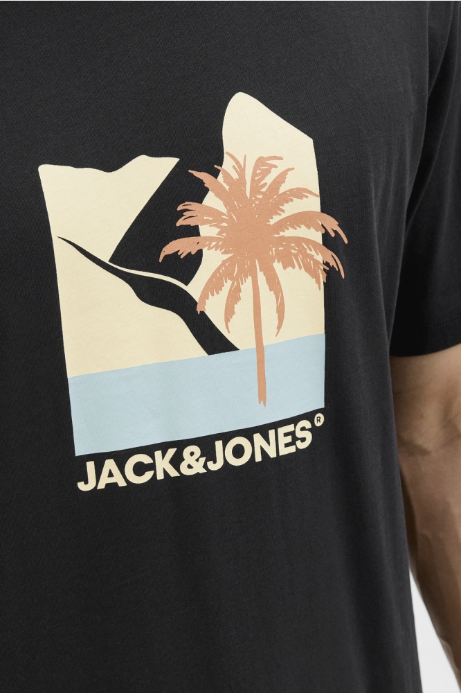 JJBARBADOS TEE SS CREW NECK 12269416 BLACK